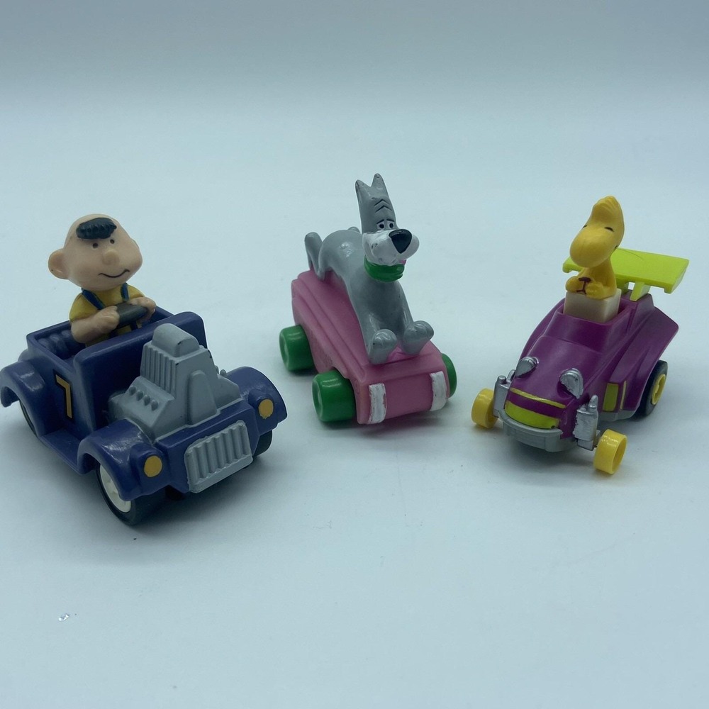 1990's Fast Food Toys Lot of 3 McDonald's Wendy's DQ Jetsons Peanuts Dennis
